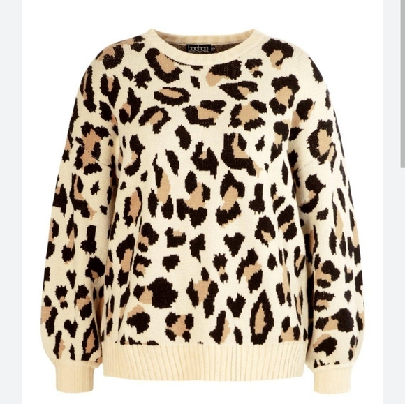 Super Soft Leopard Print Sweater - Picture 3 of 6